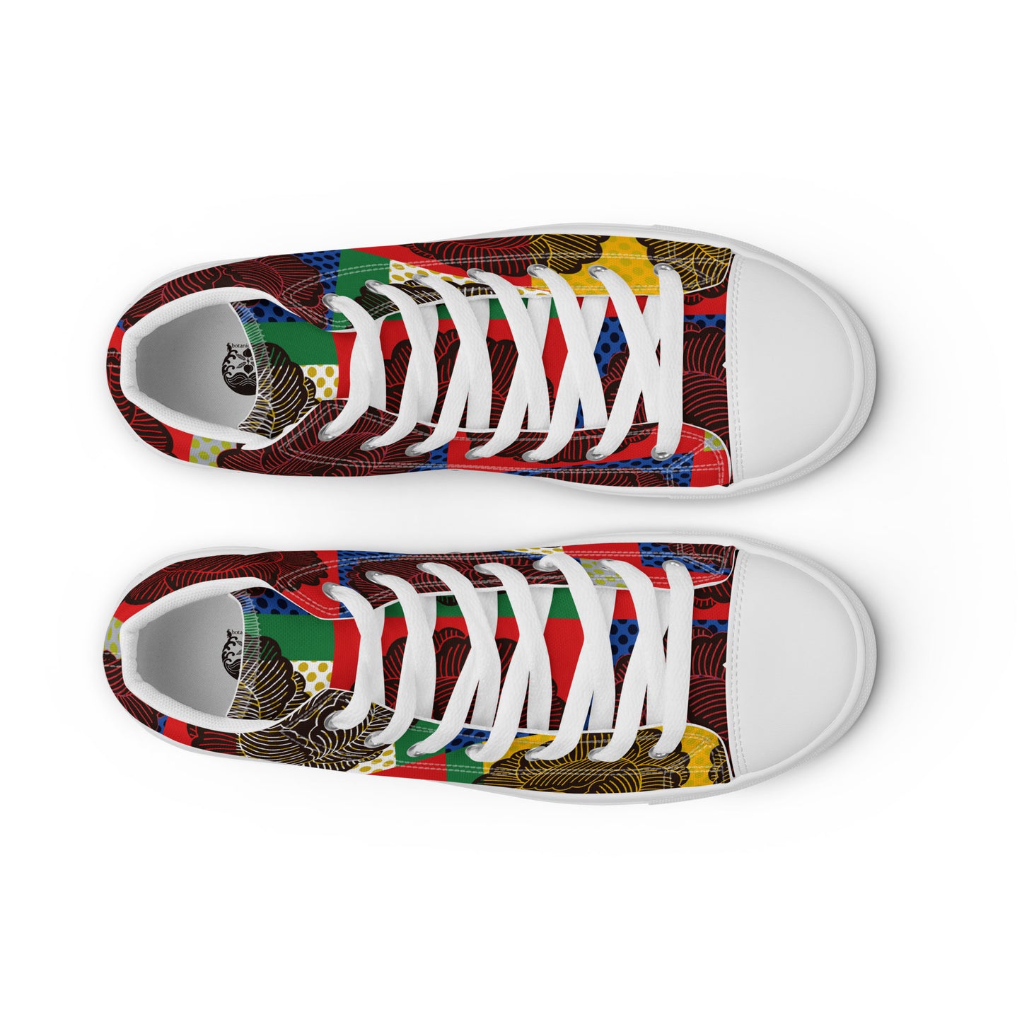 Women’s high top canvas shoes ”Peony”