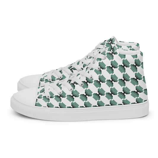 Women’s high top canvas shoes "pine comb"