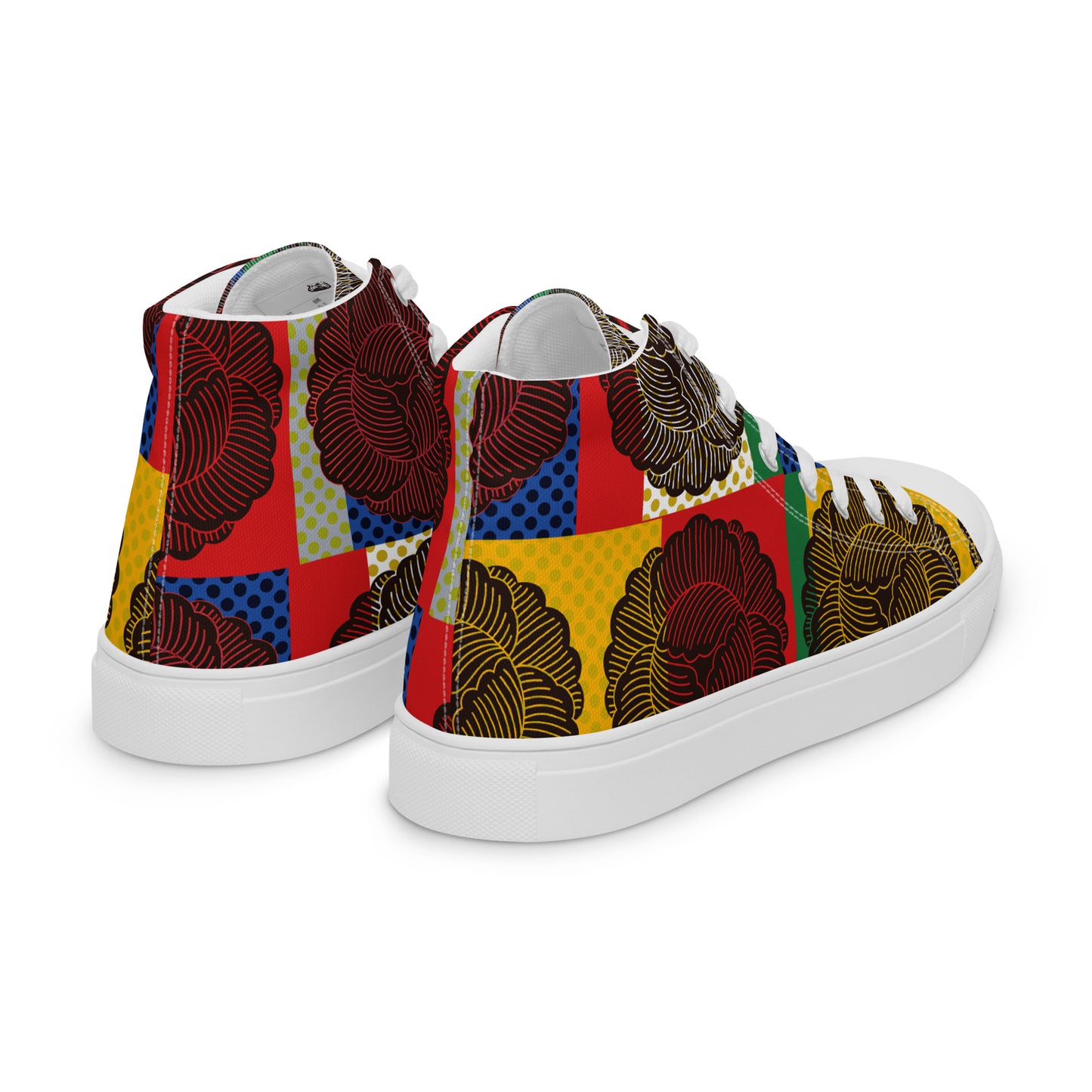 Women’s high top canvas shoes ”Peony”