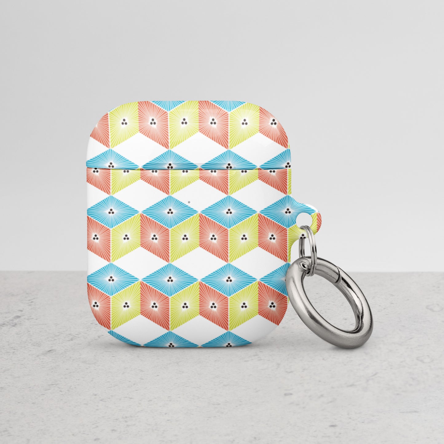 Case for AirPods® Crest of Larch leaves in a diamond-shaped box