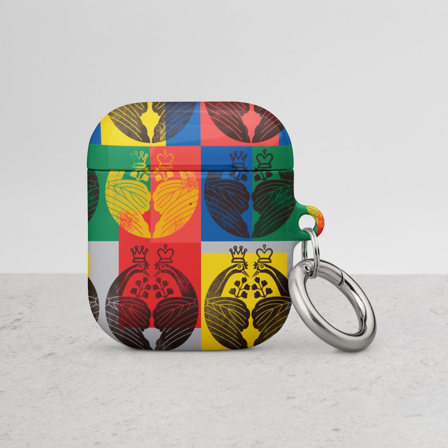 Case for AirPods® Crest of crane wearing crown