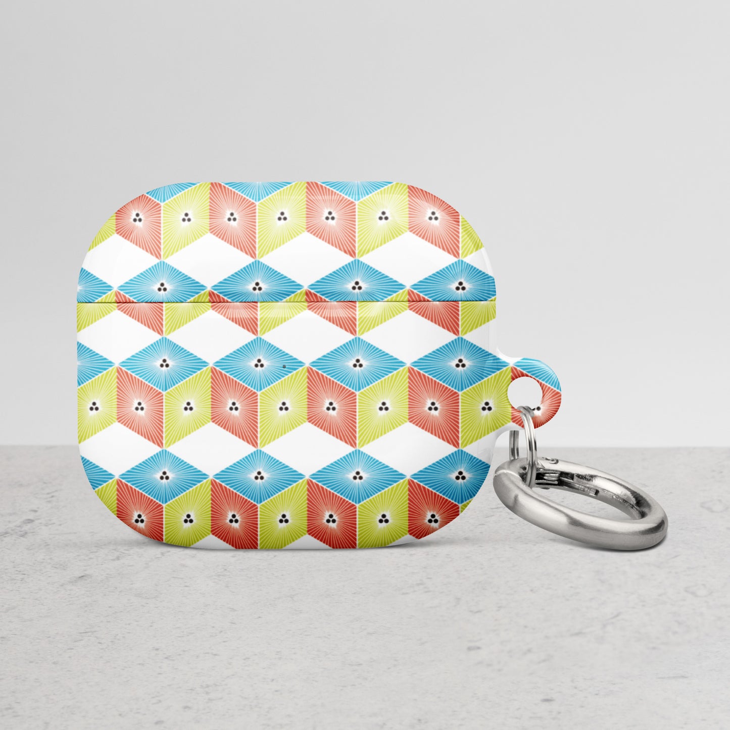 Case for AirPods® Crest of Larch leaves in a diamond-shaped box