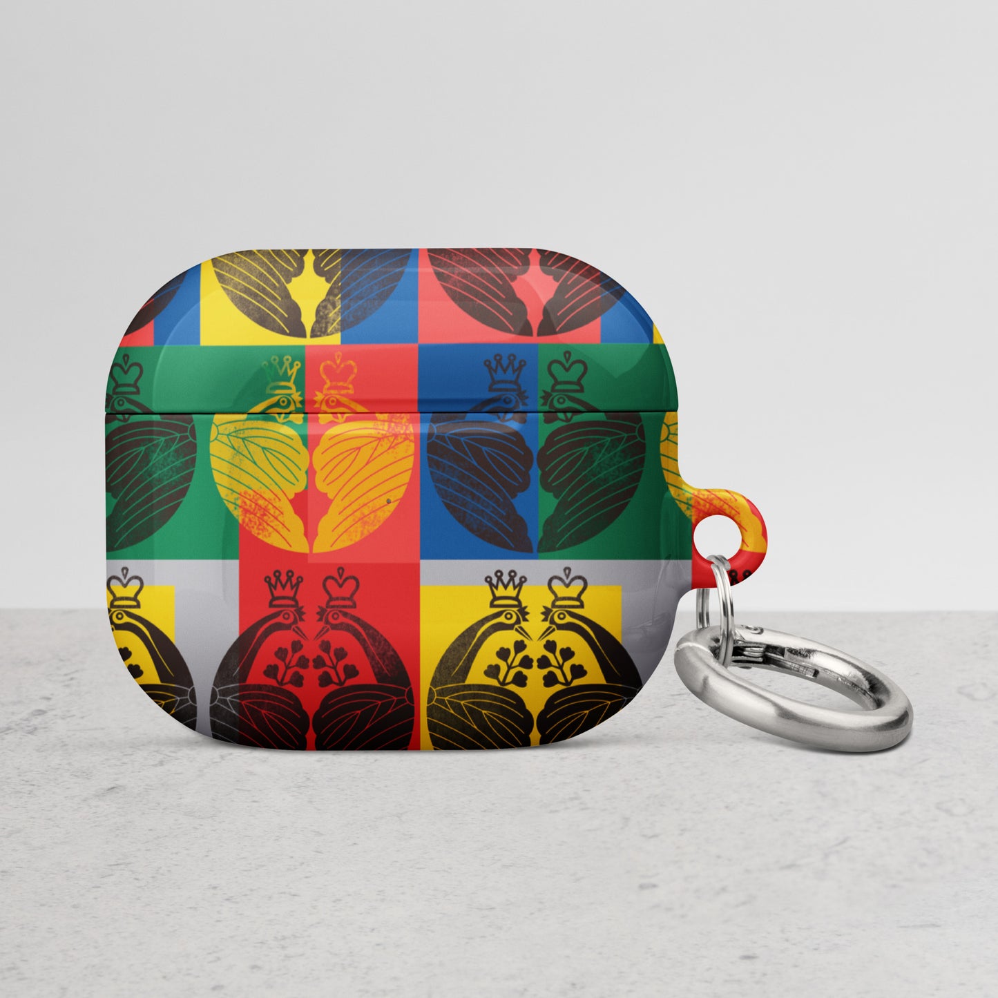 Case for AirPods® Crest of crane wearing crown