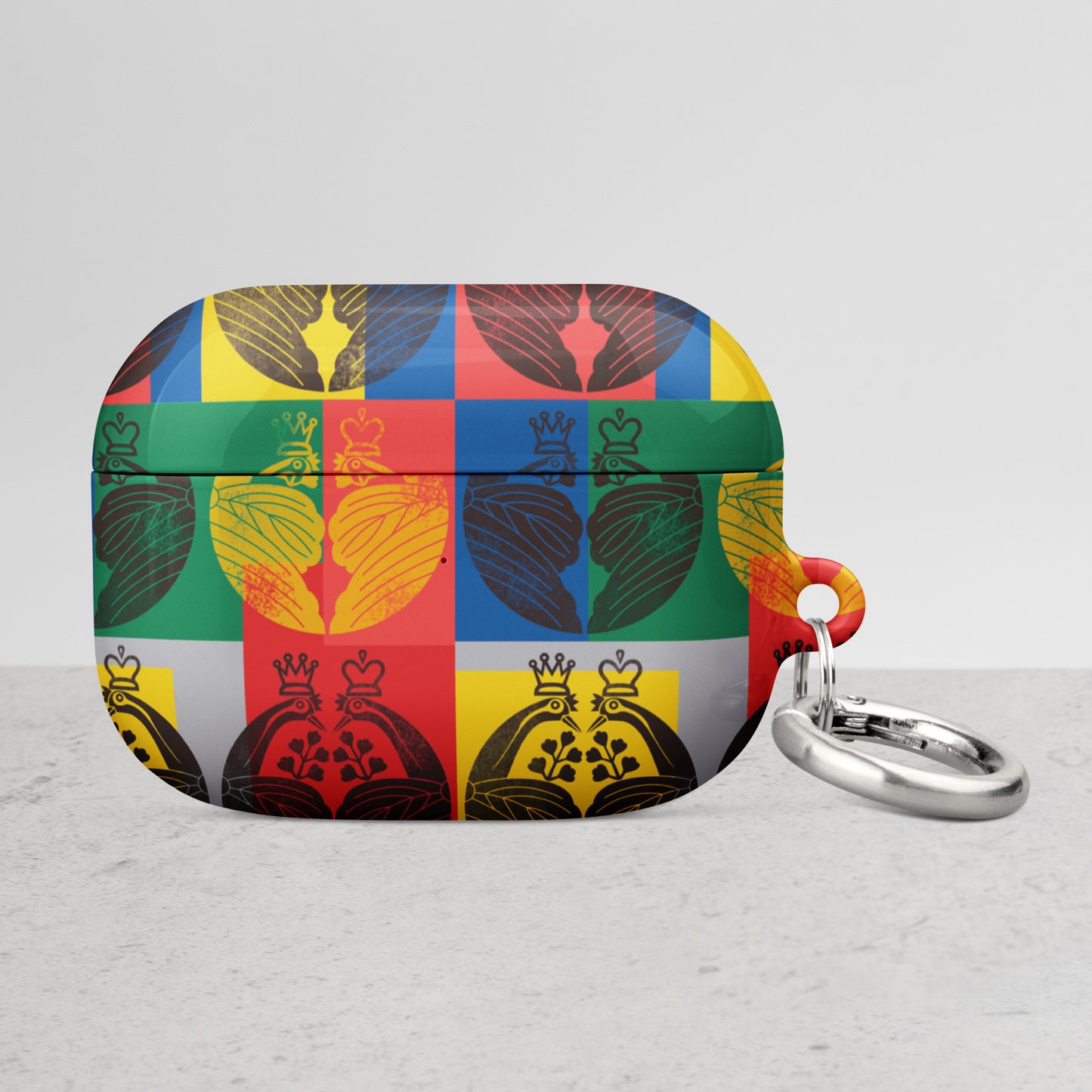 Case for AirPods® Crest of crane wearing crown